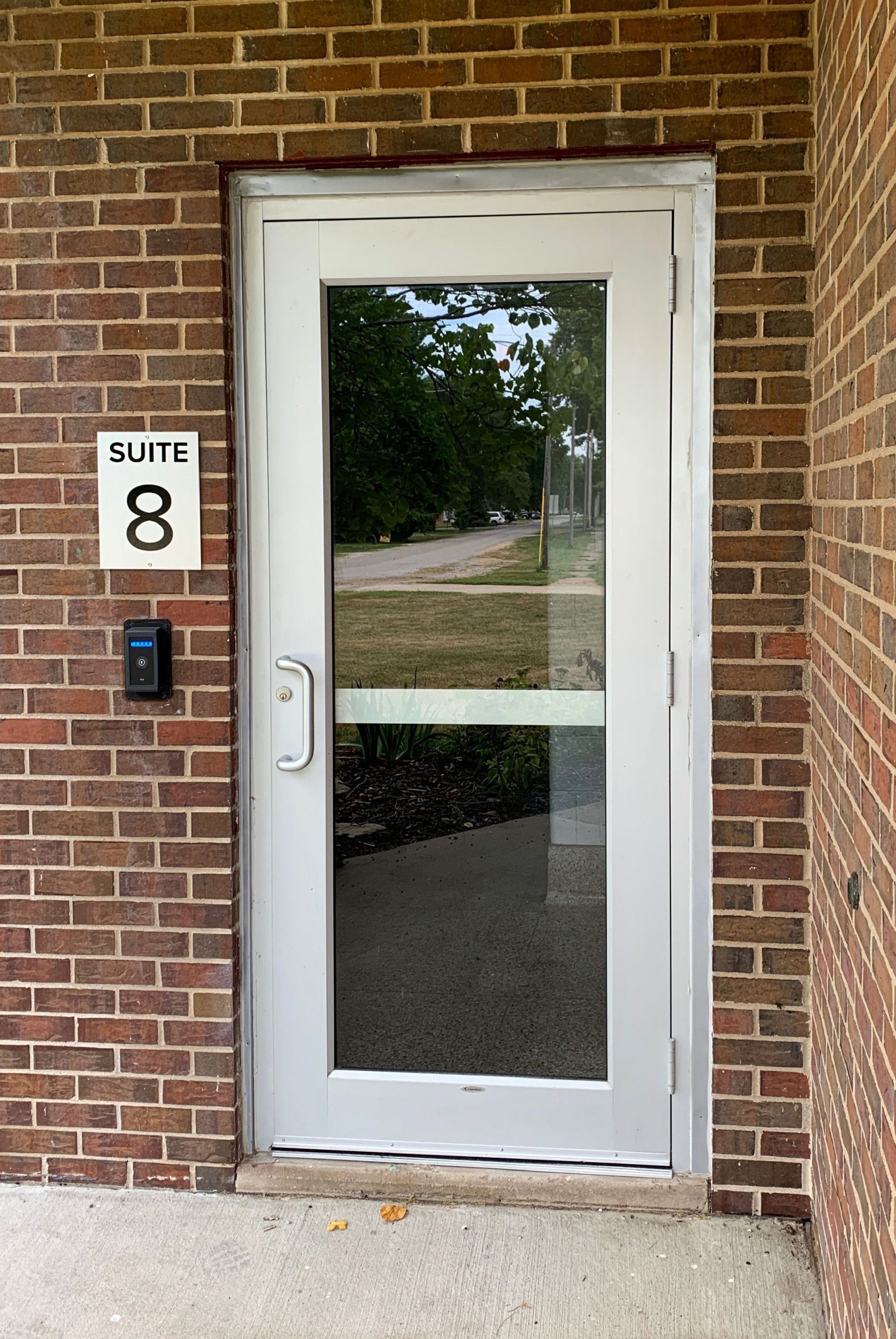Dedicated entrance (your logo/signage to be added on glass)